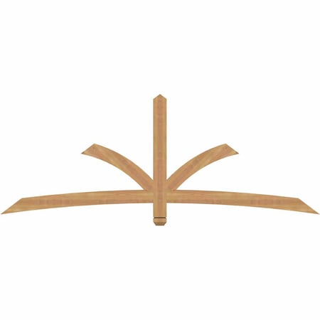 Ekena Millwork Davenport Timber Gable Bracket, Western Red Cedar, 84"W x 31"H x 1 1/2"D x 3 1/2"F, 9/12 Pitch GBW084X31X0204DAV00SWR